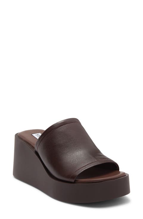 Maycie Platform Wedge Slide Sandal (Women)