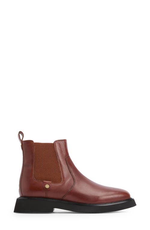 Barbour Delfina Conker Leather Chelsea Boots In Brown