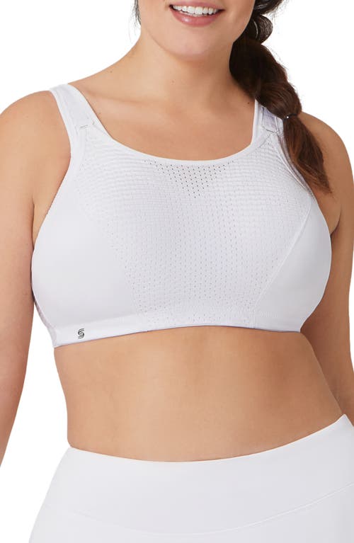 Glamorise Custom Control Sports Bra in White at Nordstrom, Size 34G