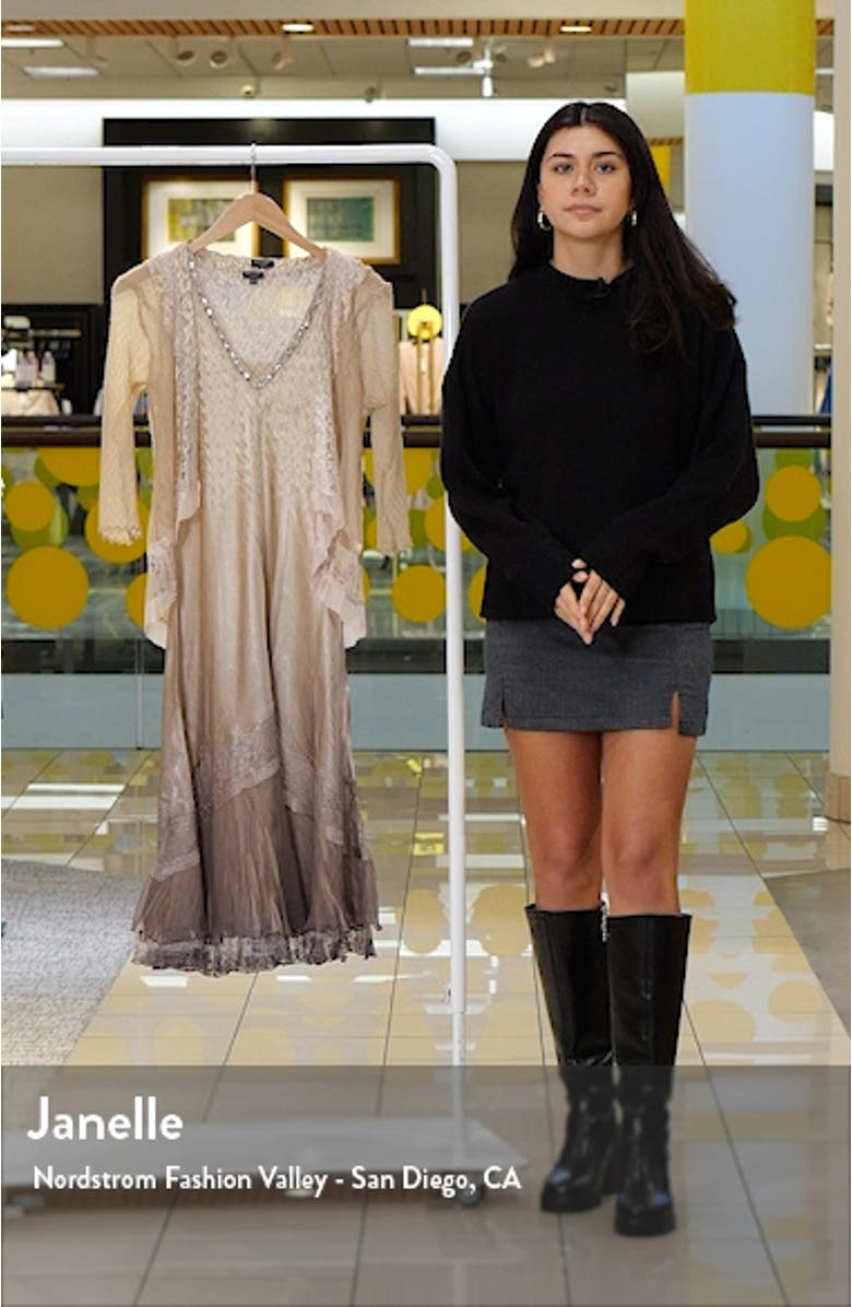 Beaded Charmeuse & Chiffon Tiered Dress with Jacket, sales video thumbnail