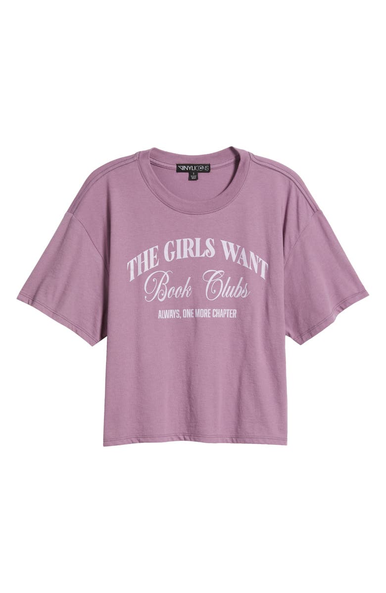Vinyl Icons The Girls Want Oversize Graphic T-Shirt, Alternate, color, Purple