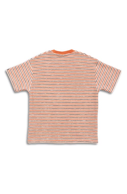 Maui And Sons Maui & Sons Dobby Days Oversize Stripe T-shirt In Hibiscus
