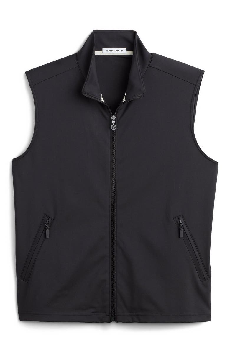 ASHWORTH GOLF Tech Stretch Vest, Main, color, Black