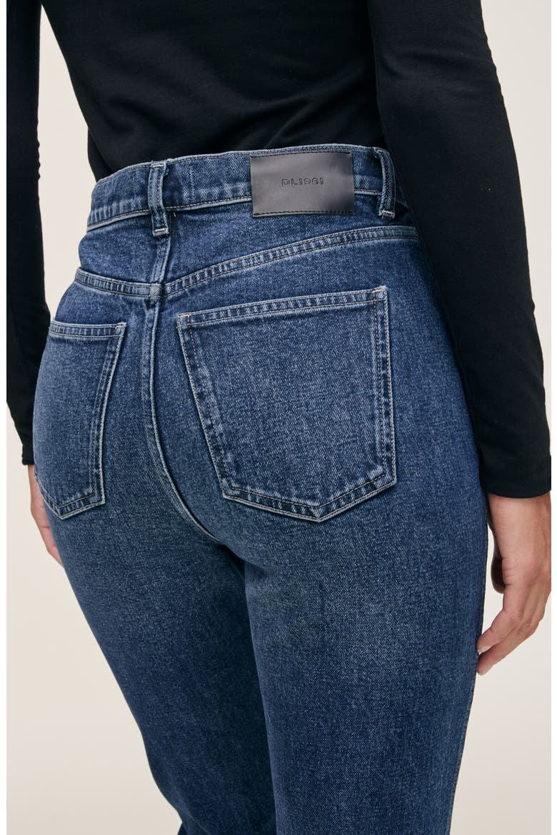 Kristy High Waist Cigarette Jeans, Alternate, color, MOON LAKE