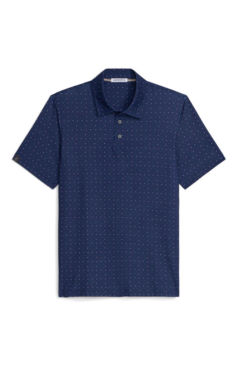 ASHWORTH GOLF Triangle Polo, Main, color, Driver Navy