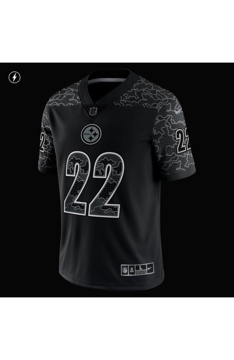 Nike Men's Nike Najee Harris Black Pittsburgh Steelers RFLCTV Limited Jersey, Alternate, color, 
