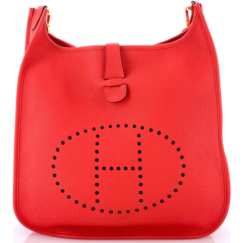 Pre-owned Hermes Hermes Evelyne Bag Gen Iii Maurice Pm In Orange