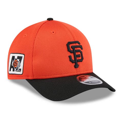Men's New Era  Orange/Black San Francisco Giants 2025 Spring Training 9FORTY Adjustable Hat