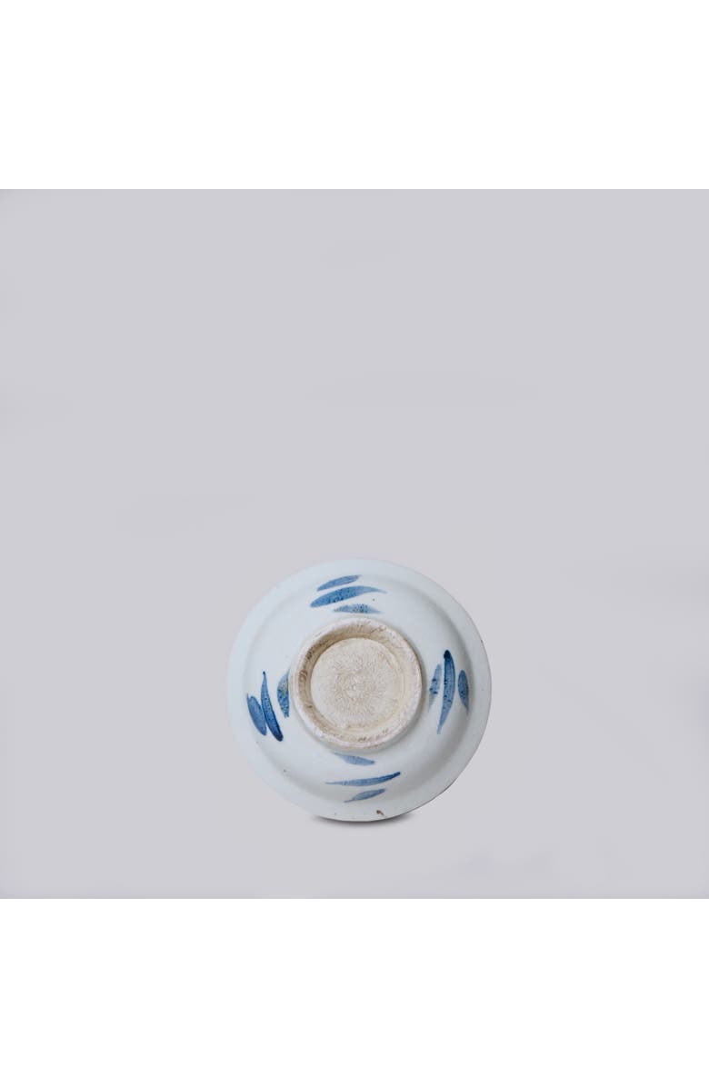 Cobalt Guild Small Porcelain Lotus Dish, Alternate, color, Blue + White