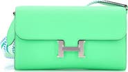 Pre-Owned Hermes Cavale Constance To Go Wallet Evercolor