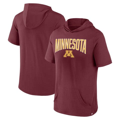 Men's Fanatics Branded Maroon Minnesota Golden Gophers Outline Lower Arch Hoodie T-Shirt