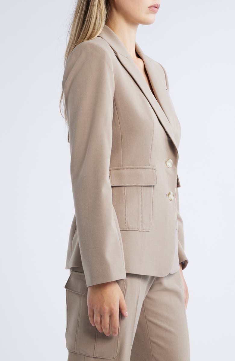 Tahari ASL Cargo Pocket Blazer, Alternate, color,