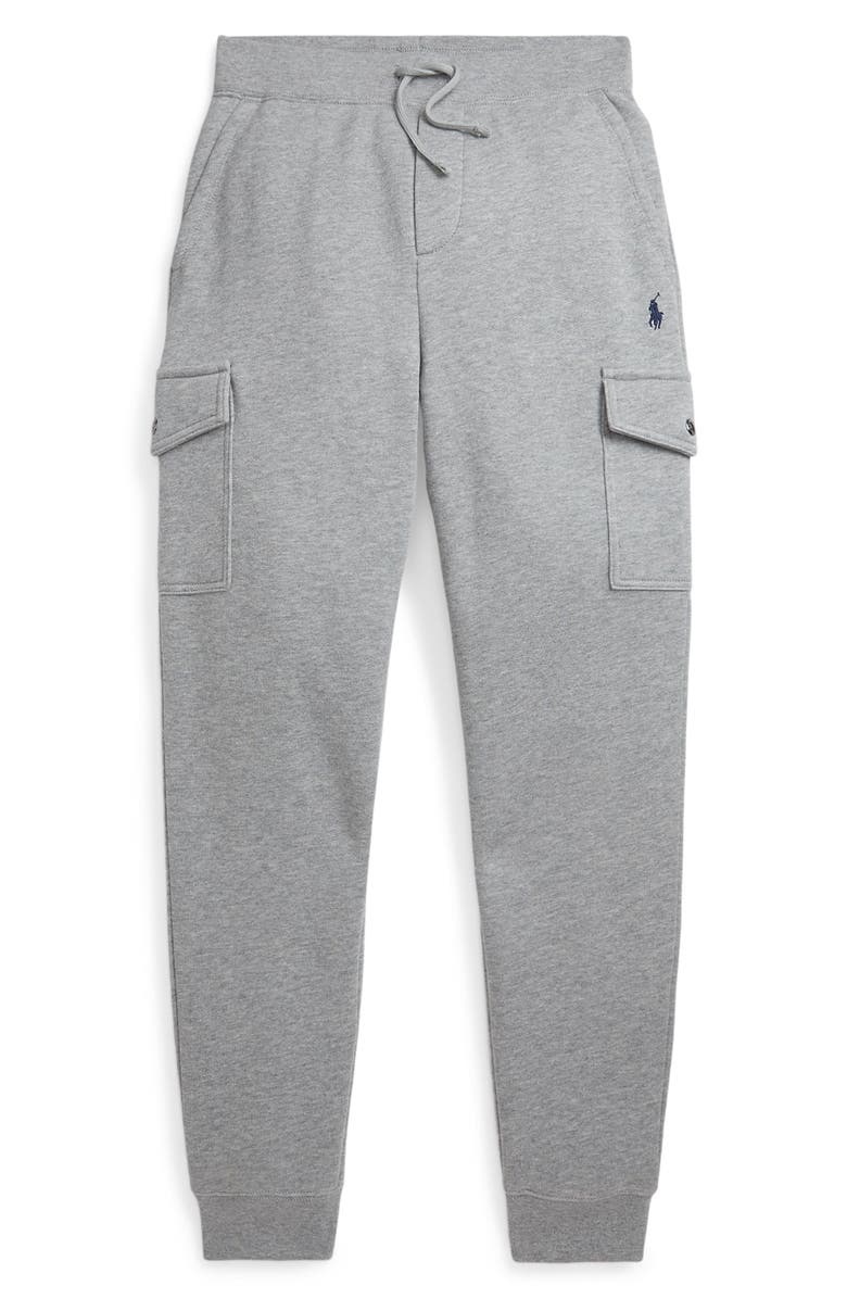 Polo Ralph Lauren Fleece Cargo Joggers, Main, color, Andover Heather