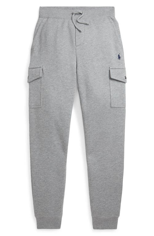 Polo Ralph Lauren Kids' Fleece Cargo Joggers In Gray