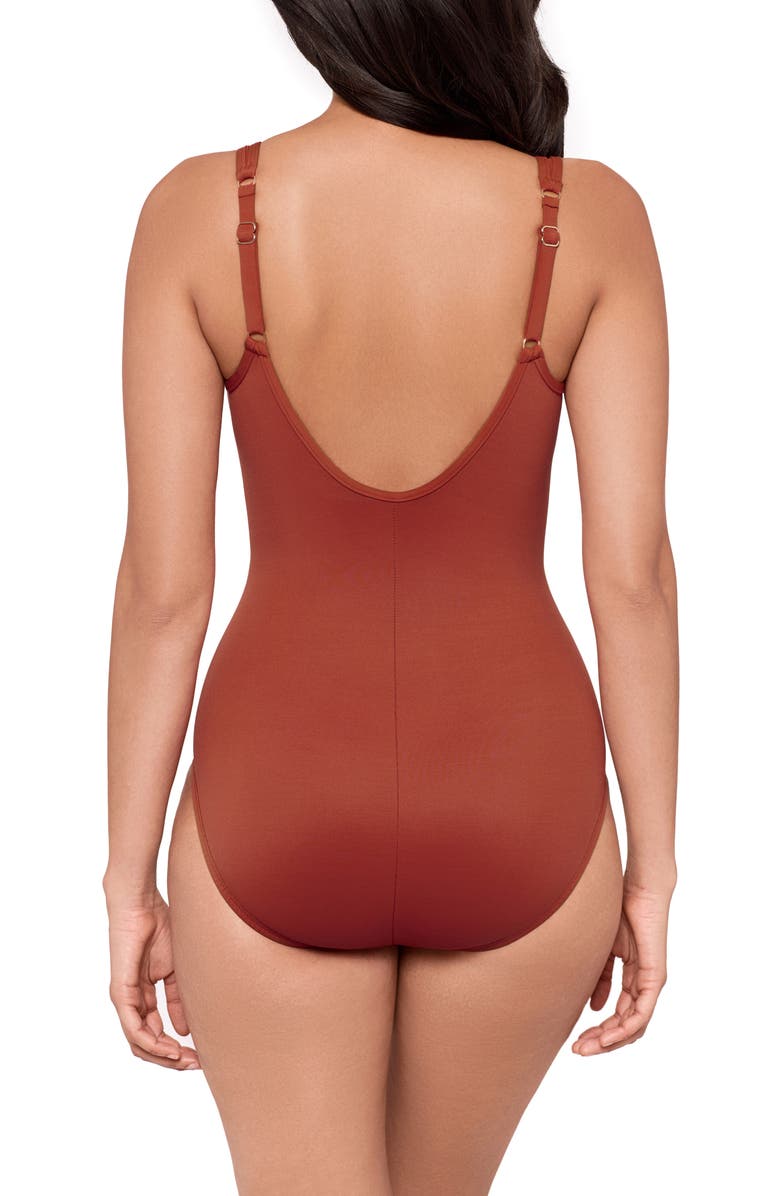 Miraclesuit<sup>®</sup> Network Madero One-Piece Swimsuit, Alternate, color, Terra