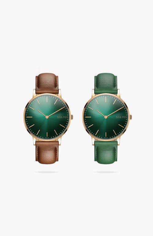 Solios Watches The Rainforest Classic Bundle | Green Dial