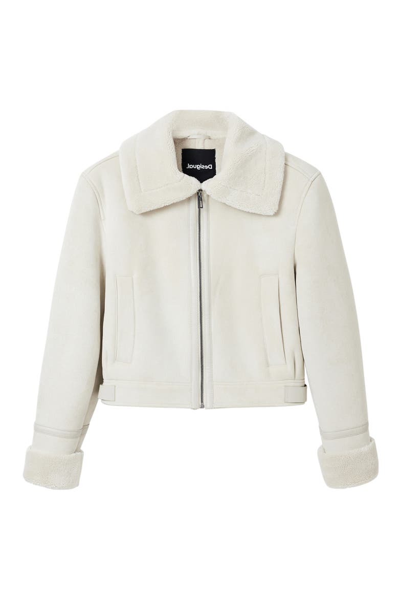 Montreal Faux Shearling Jacket, Alternate, color, WHITE