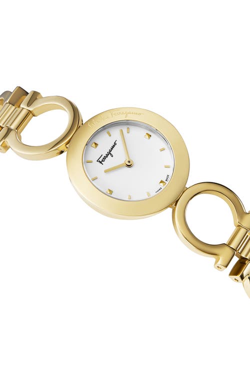 Ferragamo Gancino Bracelet Bracelet Watch In Gold