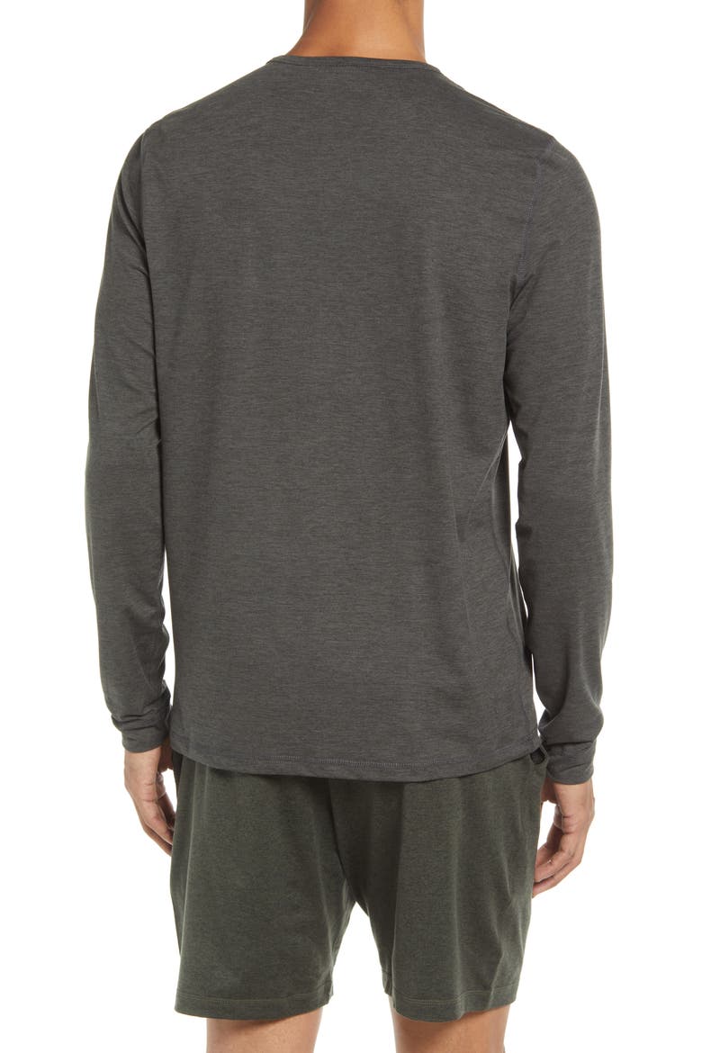 Long Sleeve Ease Performance Henley, Alternate, color, CHARCOAL HEATHER