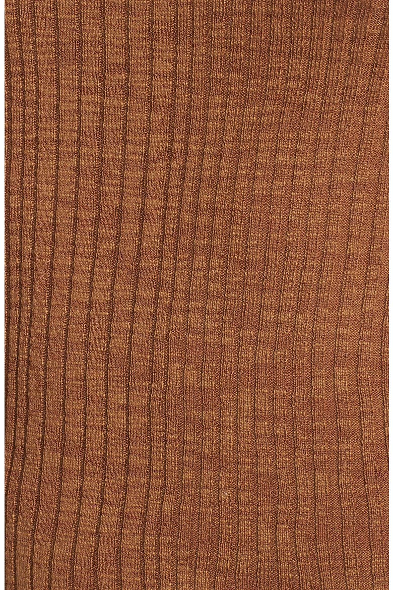 Mock Neck Knit Tank, Alternate, color, BROWN CHINO