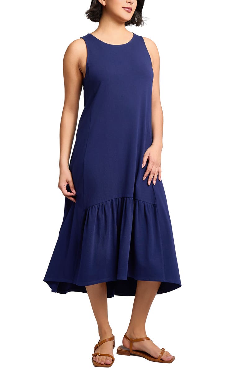 Jones New York Sleeveless Stretch Cotton High-Low Dress, Alternate, color,