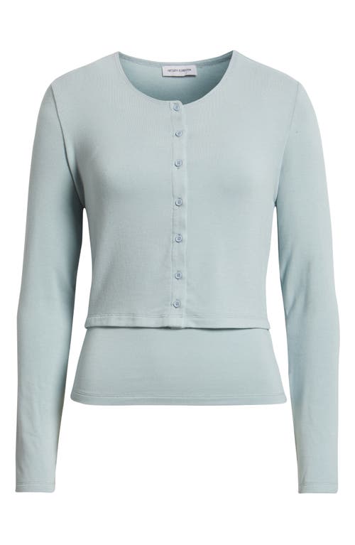 Artless Forever Eloise Crop Cardigan In Blue
