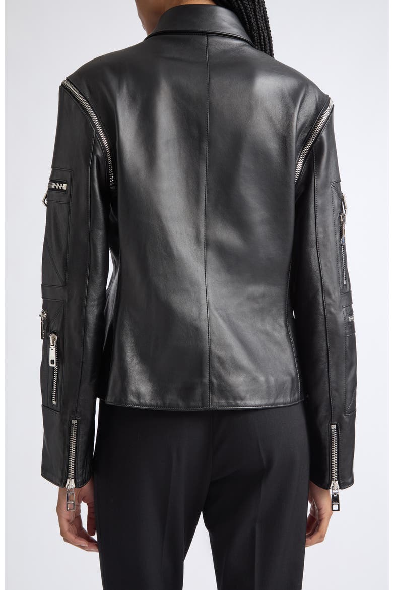 Nappa Leather Jacket, Alternate, color, NERO