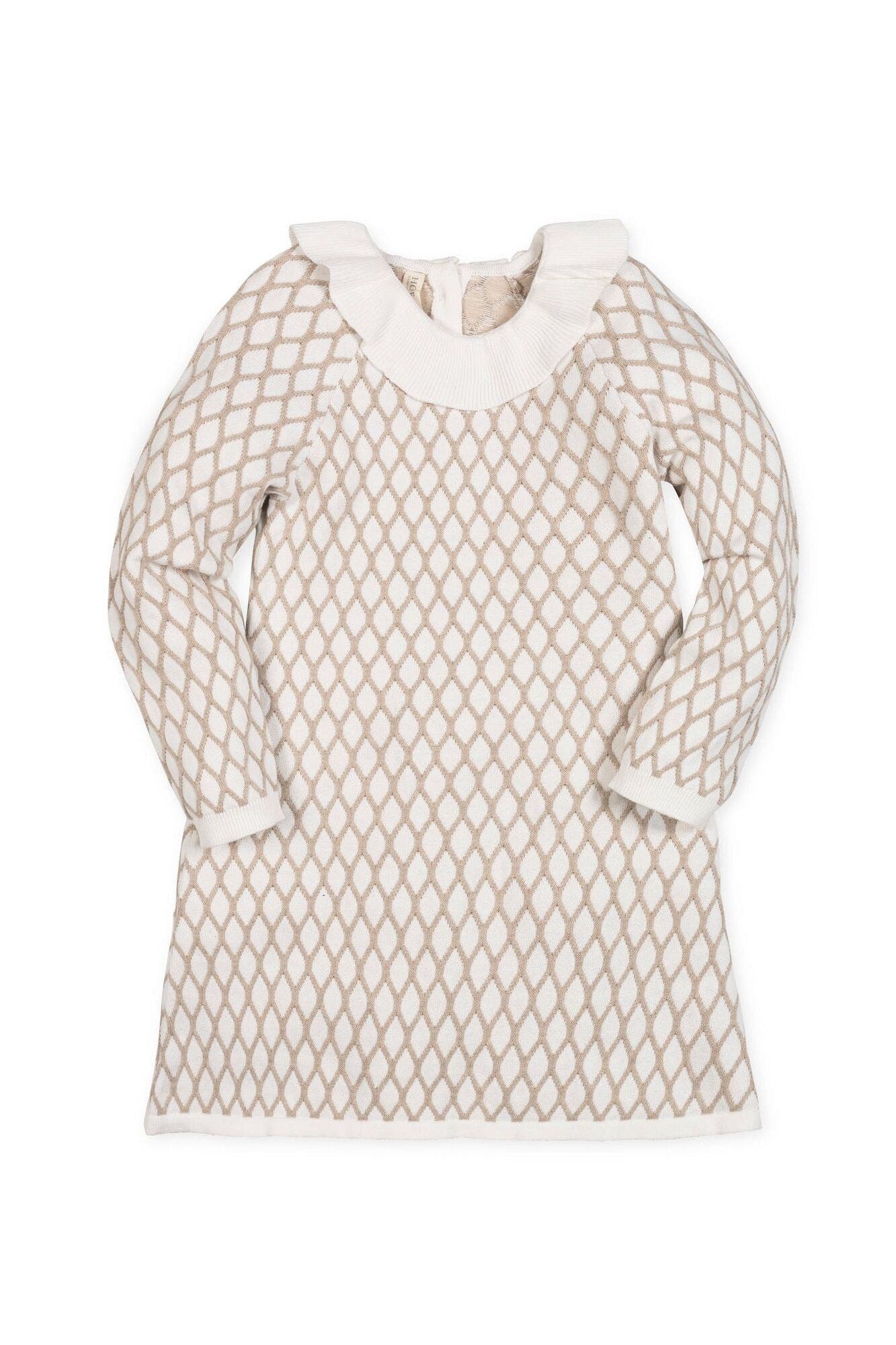 Kids' Organic Ruffle Collar Sweater Dress (Big Kid, Little Kid, Toddler)