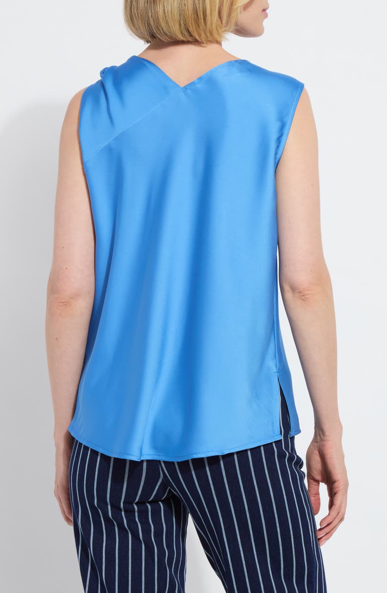Lysse Zulena Tie Neck Top, Alternate, color, Chic Blue