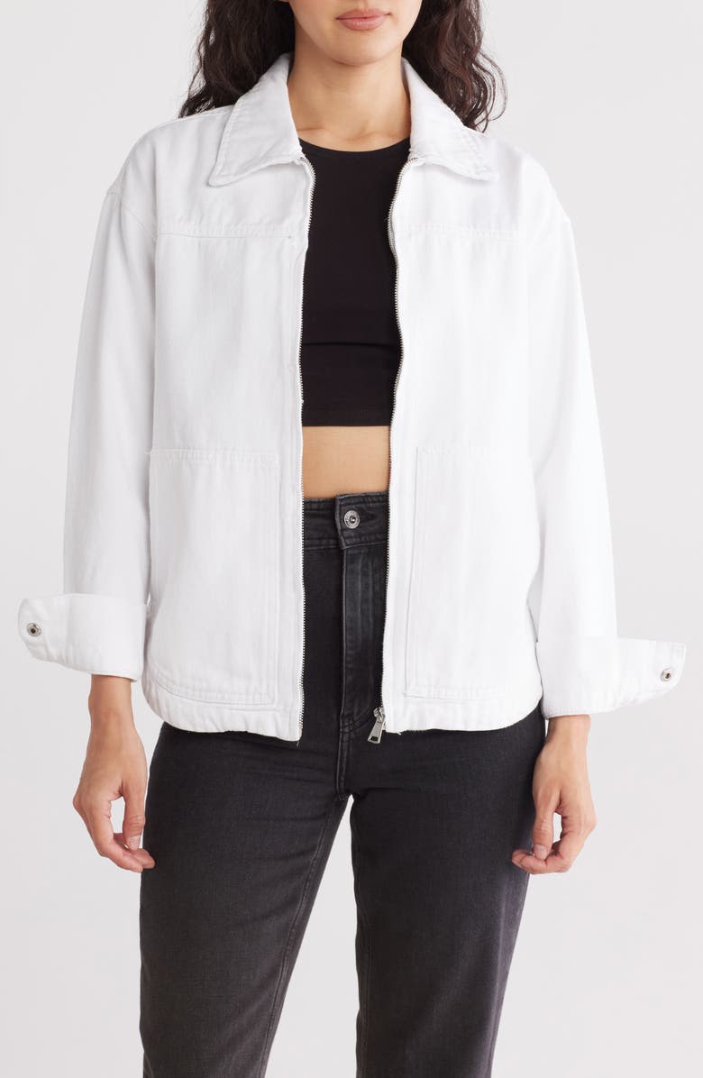 Steve Madden Denim Utility Shirt Jacket, Alternate, color,