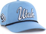 '47 Men's '47 Light Blue Utah Mammoth Overhand Logo Side Patch Adjustable Hitch Hat