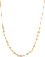 Bony Levy 14K Gold Textured Disc Bead Chain Necklace