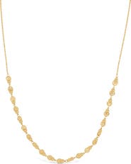 Bony Levy 14K Gold Textured Disc Bead Chain Necklace