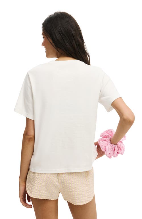 Cotton On Body Lounge Graphic Tee In White