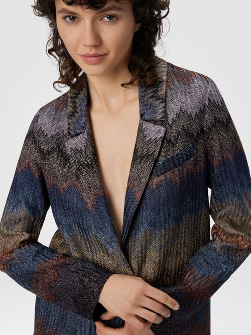 Missoni Chevron-pattern Blazer In Multi