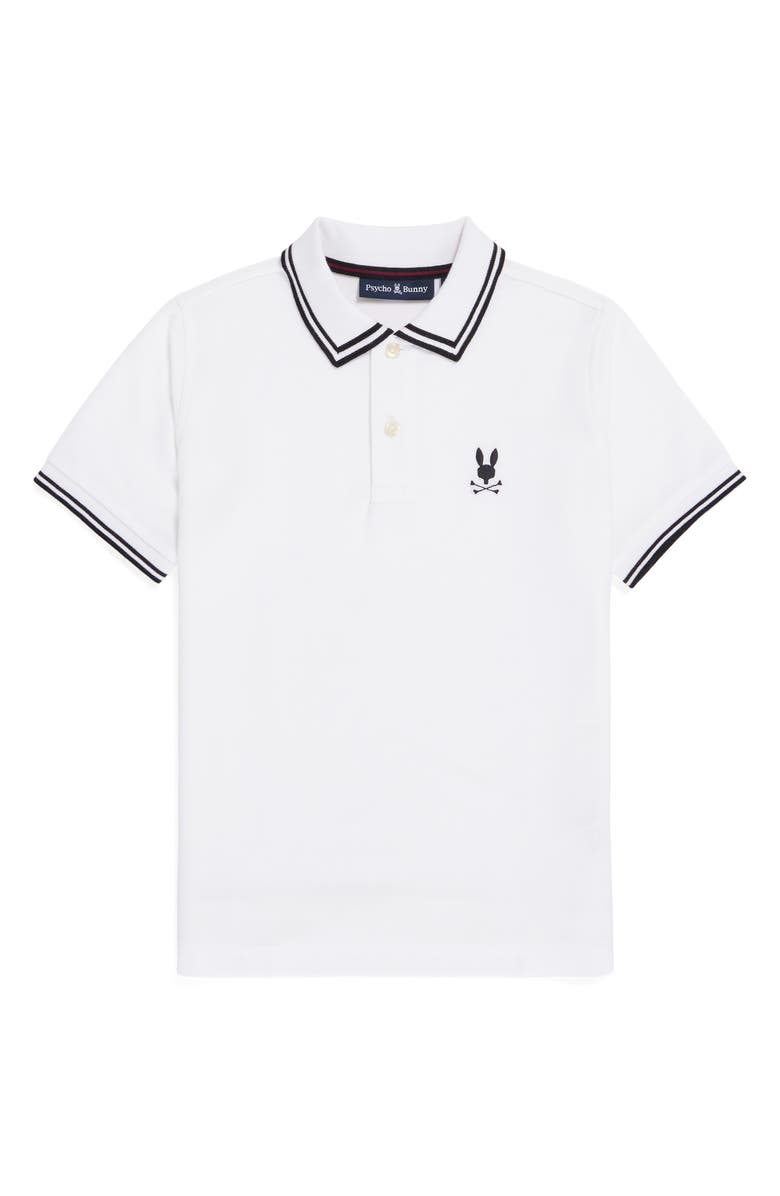 Psycho Bunny Kids' Lambert Piqué Polo, Main, color, 