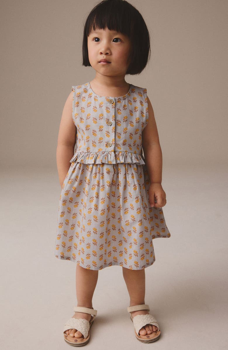 NEXT Kids' Floral Sleeveless Cotton Dress, Alternate, color, 
