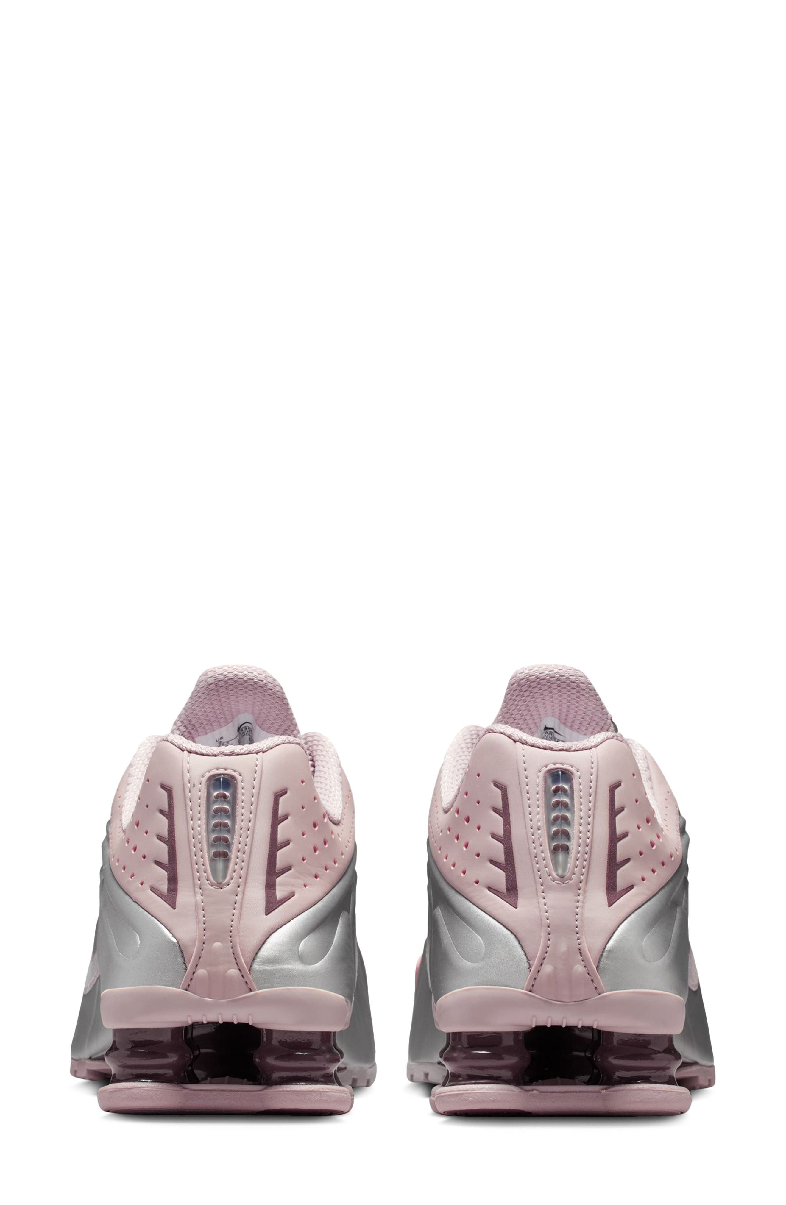 Nike Shox R4 Sneaker, Alternate, color, Particle Rose/ Silver/ Tattoo