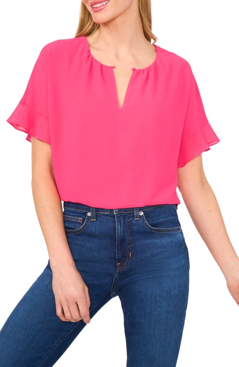 Flutter Sleeve Georgette Top