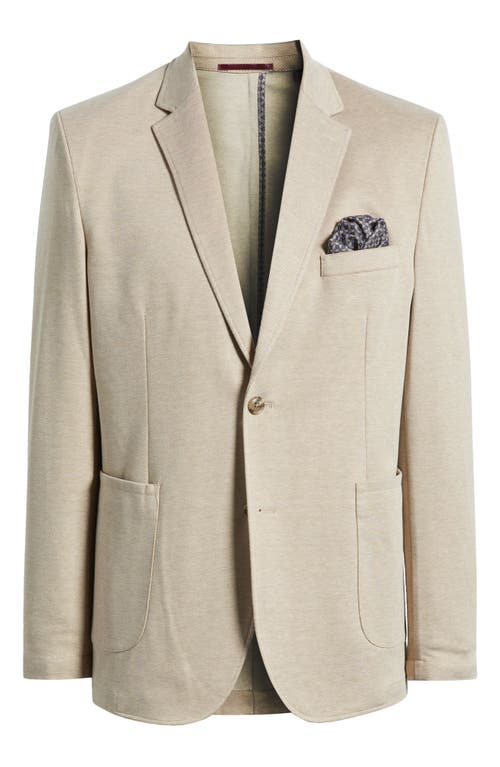 Johnston & Murphy Xc Flex Twill Knit Sport Coat In Tan