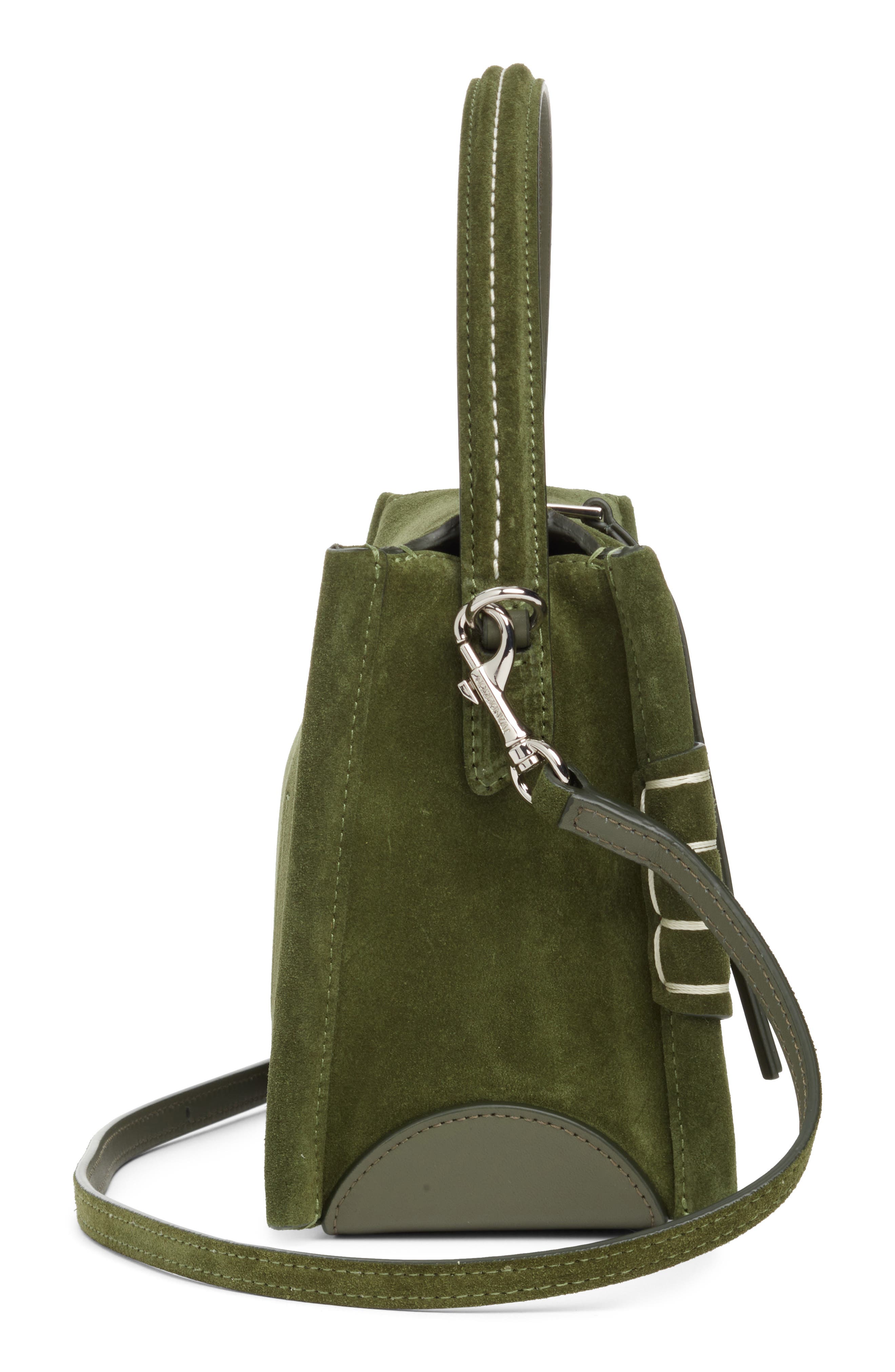 Small Loafer Suede Crossbody Bag, Alternate, color, KHAKI 575