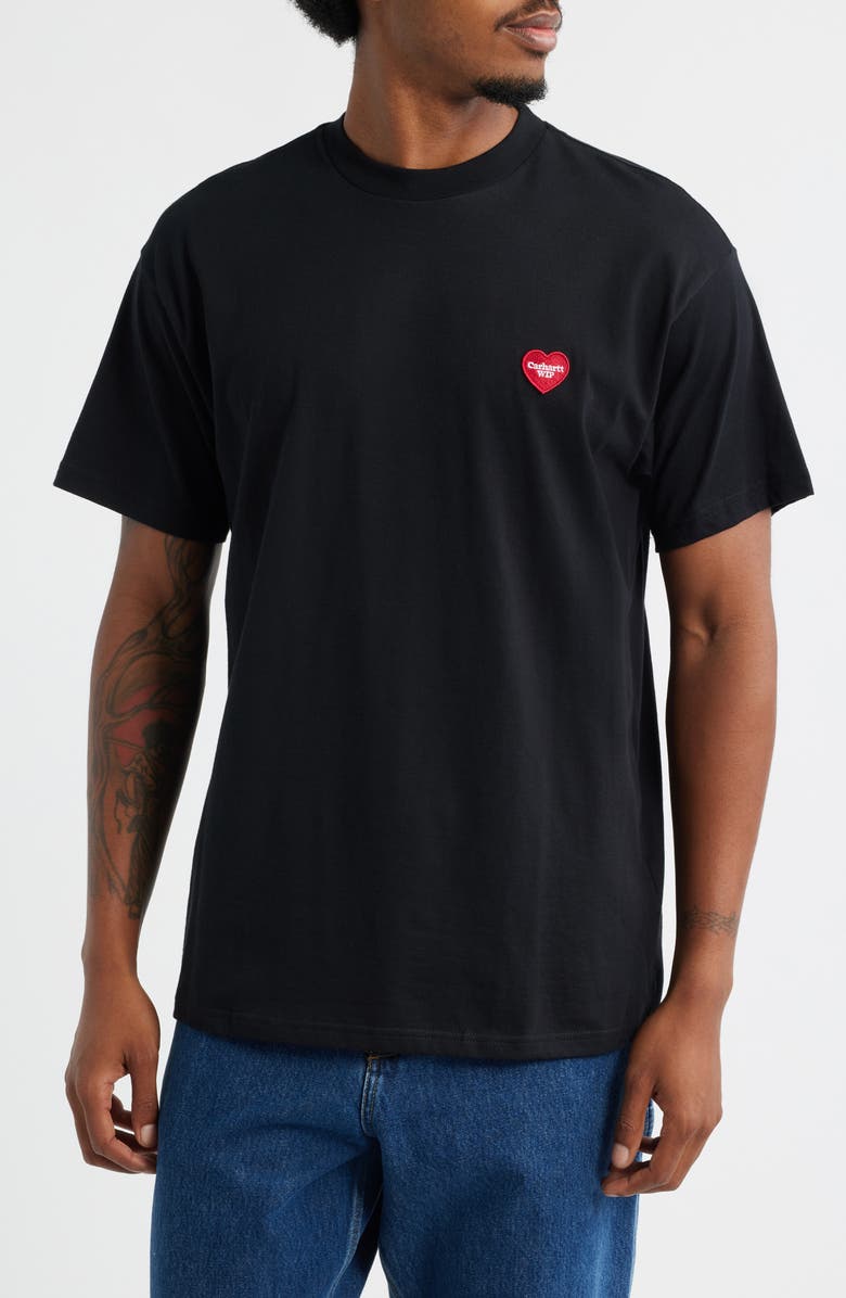 Carhartt Work In Progress Heart II Hartt Organic Cotton Graphic T-Shirt, Main, color, Black