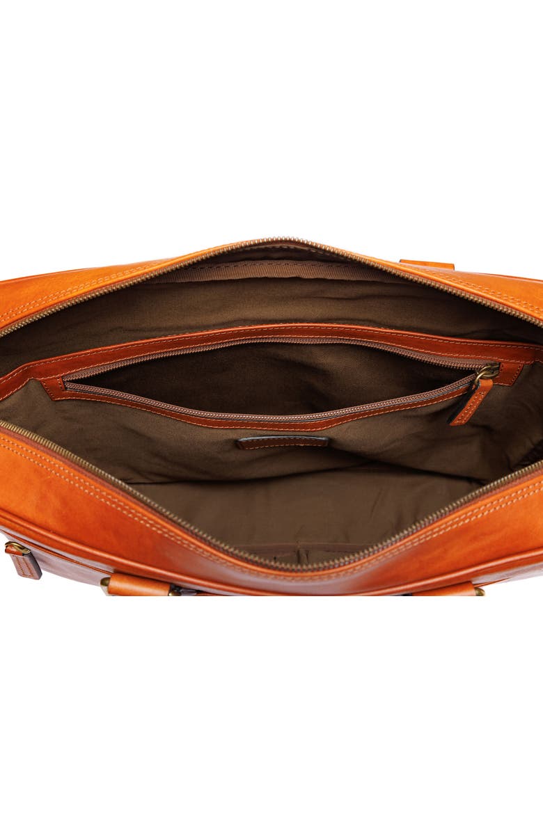 Bosca Italia Stringer Leather Briefcase, Alternate, color,