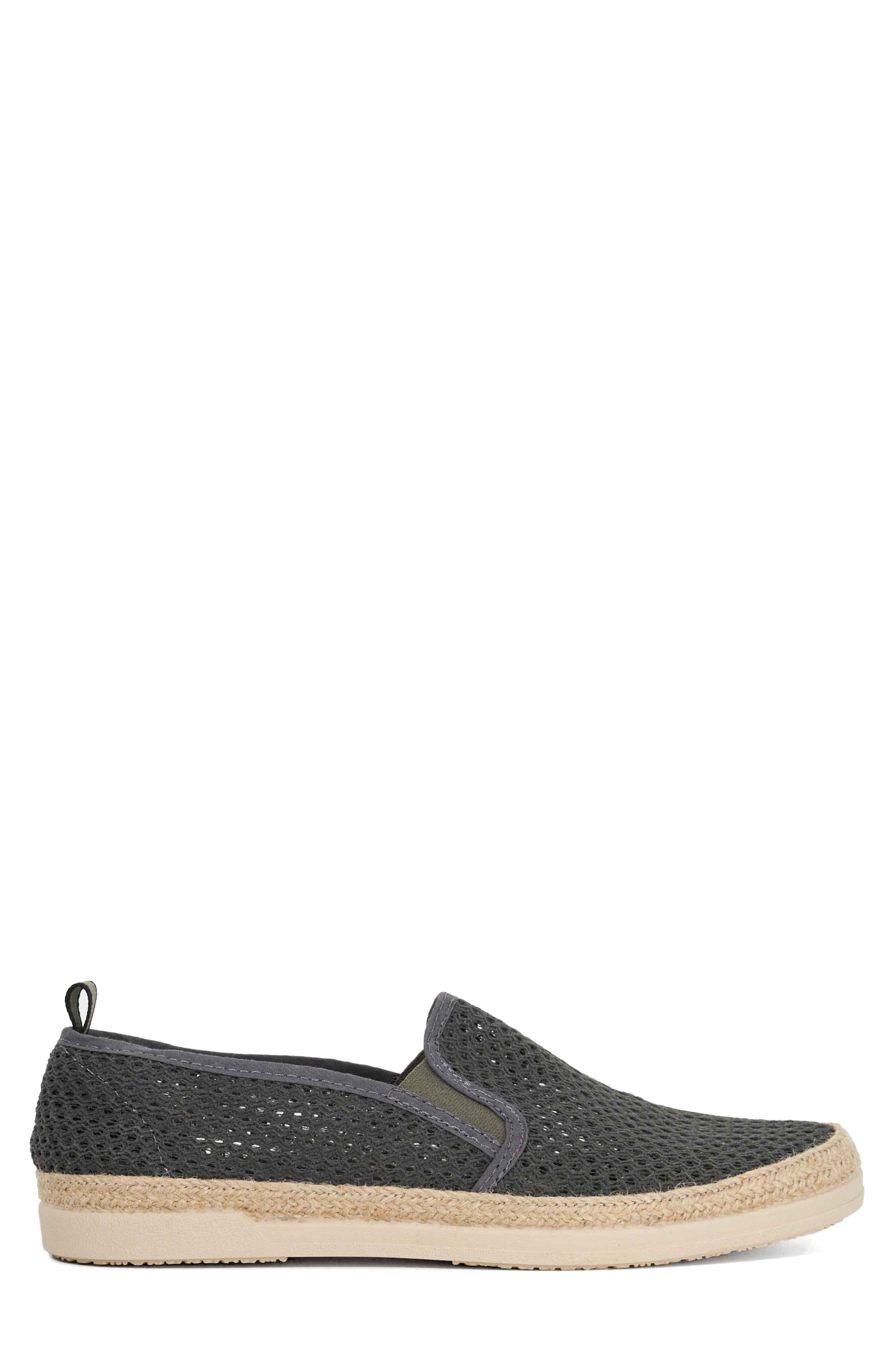 Dune London Fisher Espadrille Slip On Sneakers, Alternate, color, Grey-Fabric