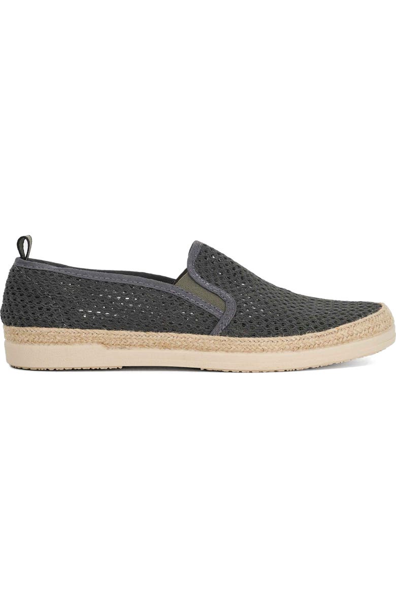 Dune London Fisher Espadrille Slip On Sneakers, Alternate, color, Grey-Fabric