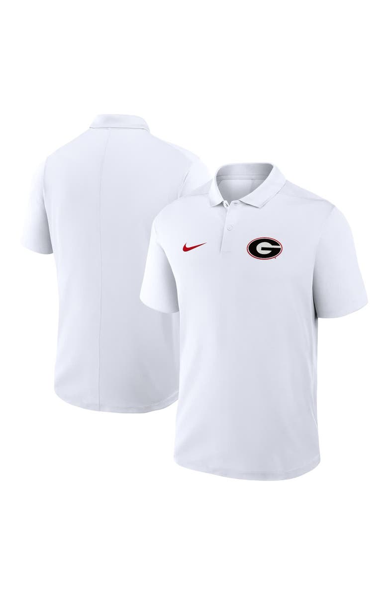 Nike Men's Nike White Georgia Bulldogs Primetime Victory Primary Logo Performance Polo, Alternate, color, White
