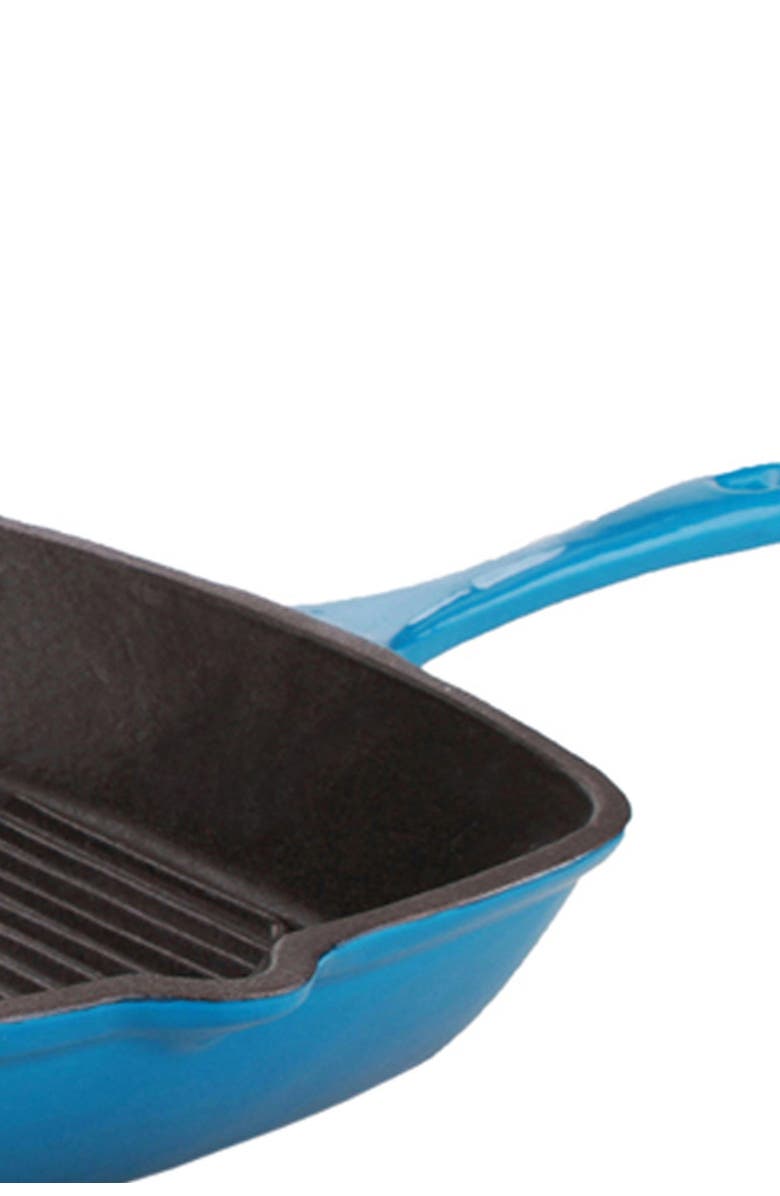 BergHOFF Neo Cast Iron Blue 11" Grill Pan, Alternate, color, Blue