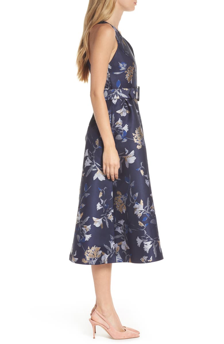 1901 Belted Fit & Flare Party Dress, Alternate, color, 