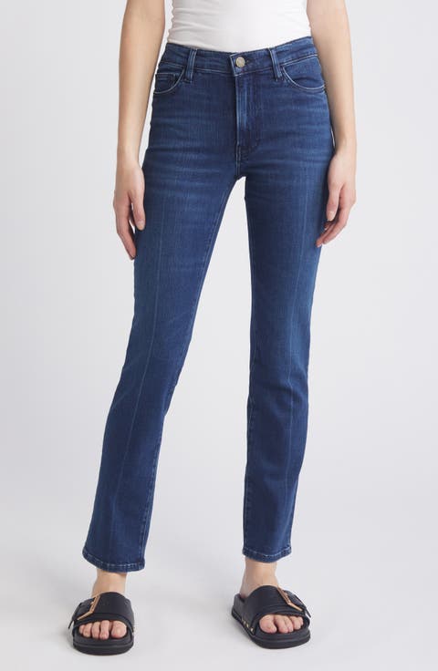 Le High Ripped Straight Leg Jeans