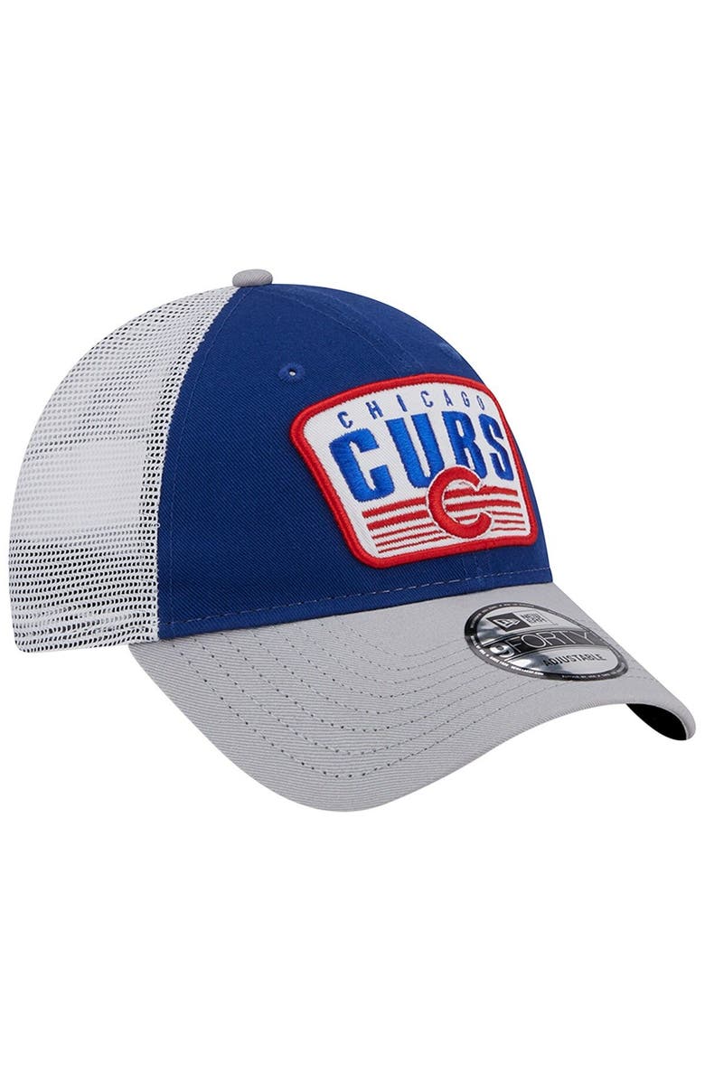 New Era Men's New Era Royal Chicago Cubs Two-Tone Patch 9FORTY Snapback Hat, Alternate, color, 